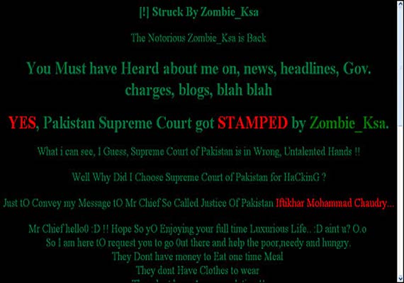 Pak Supreme Website Hacked | World News – TV