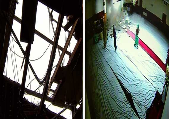 worshippers had lucky escape as lightning strikes leicester