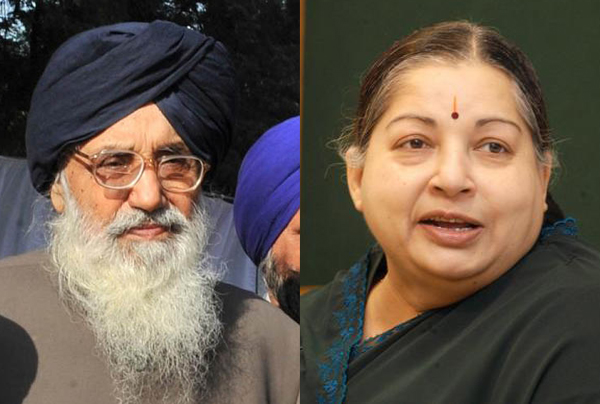 badal invites jayalalithaa to his swearing in