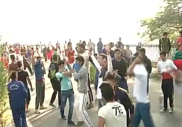 clashes mar first ever international marathon in valley