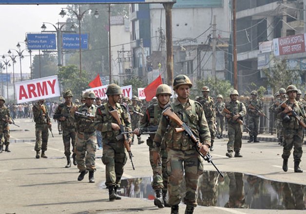 jat stir centre rushes additional 1 700 paramilitary troops