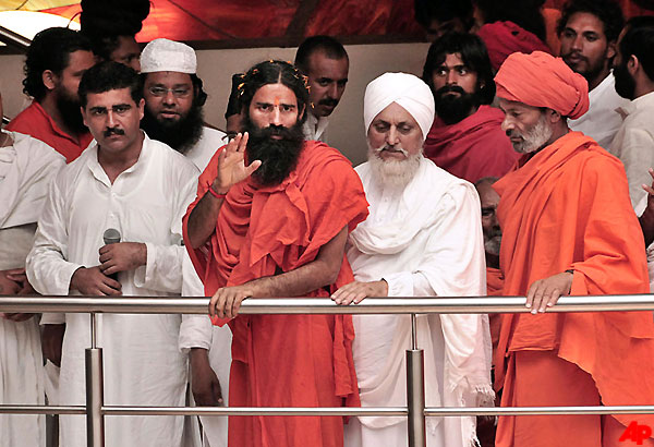 ramdev ends vow of silence to hold yoga camp in haridwar