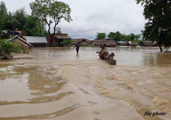 Rivers running close to danger mark in UP | India News – India TV