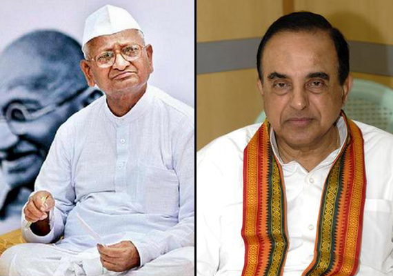 anna must cut ties with naxals in his team subramanian swamy