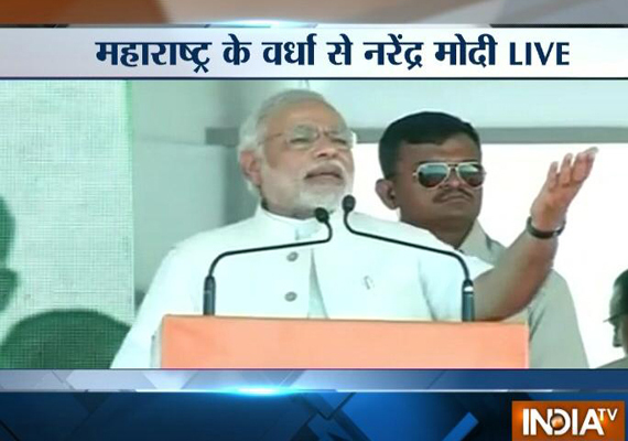 in pics narendra modi s rally in wardha