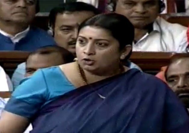 smriti irani tears into opposition over jnu row rohith