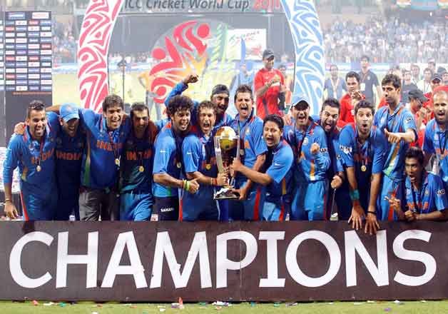 MS Dhoni had smashed a six in the final match of ICC World Cup 2011 at the Wankhede stadium in Mumbai to lift the title after 28 years.