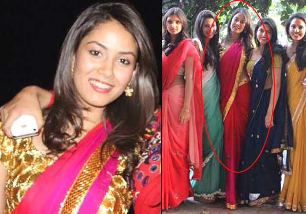 Shahid Kapoor Fiancee Mira Rajput Wears Hot Pink Saree At Her College Farewell And Pose With Friends For Shahid Kapoor Indiatv News Bollywood News India Tv