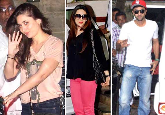 Ranbir, Kareena, Karisma jam at Shashi Kapoor's Christmas brunch (view ...