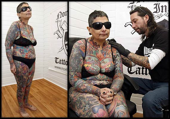Passion for Art: Meet the blind woman who got her entire body tattooed (see  pics) | Lifestyle News – India TV