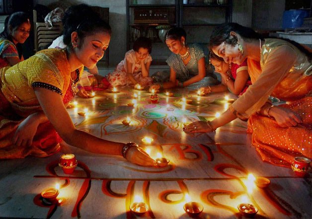 diwali diya at home