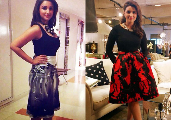 Parineeti Chopra flaunts her love for skirts at Anupam Kher's show (see ...