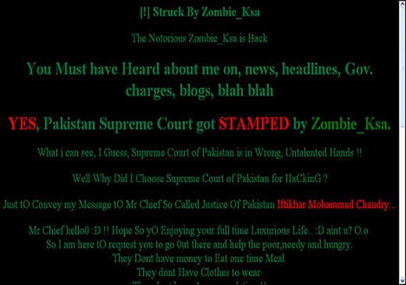 Pak Supreme Court Website Hacked | Hollywood News – India TV