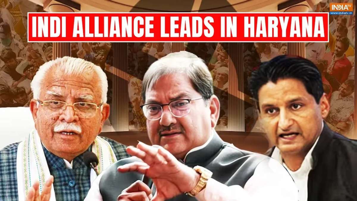 INDI Bloc leads in Haryana: Latest trends in Lok Sabha Polls show BJP  trailing