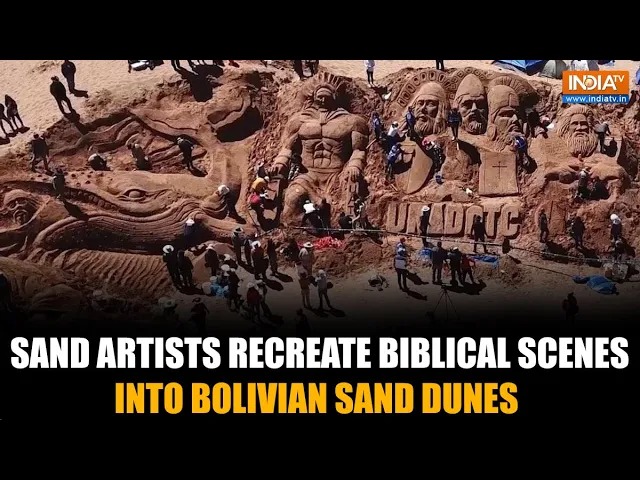 Easter In The Dunes: Sand Artists Create Stunning Biblical Scenes In Bolivia