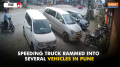 Viral: Seven injured after speeding truck hits multiple vehicles in Pune #viral #pune #indiatvnews