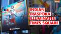 Indian diaspora illuminates New York's Times Square to celebrate Pran Pratishtha ceremony