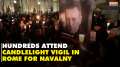Alexei Navalny: People gather at candlelight vigil for Russian Prez Putin critic Navalny in Italy
