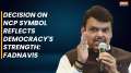 Ajit Pawar wins NCP symbol, Maharashtra Deputy CM Devendra Fadnavis calls it 'power of democracy'