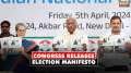 Lok Sabha Elections 2024: Congress leaders Priyanka Gandhi, Mallikarjun Kharge release manifesto