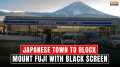 Japanese town to block Mount Fuji with Black screen, claims foreign tourists' misconduct behaviour