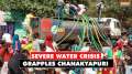 Delhi: Severe water crisis grapples Delhi’s Chanakyapuri, locals queue up for water