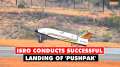 ISRO successfully conducts 3rd consecutive test landing of reusable launch vehicle (RLV) 'Pushpak'