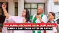 Lok Sabha Elections Phase 7: Lalu Yadav, family cast votes at a polling booth in Patna