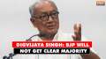 Lok Sabha Elections 2024: Digvijaya Singh says no chance that BJP will get a clear majority