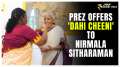 Union Budget 2024: President Murmu offers Dahi Cheeni To FM Nirmala Sitharaman ahead of Budget 2024