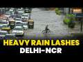 Delhi: Rain lashes several parts of national capital bringing respite from humid weather conditions