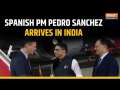 Spanish PM Pedro Sanchez, wife Begoña Gómez arrive in Vadodara 