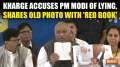 Maharashtra Assembly Polls 2024: Kharge accuses PM Modi of lying, shares old photo with 'Red Book'