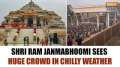 Ayodhya: Devotees brave cold wave and fog to visit Shri Ram janmabhoomi temple