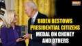 US Prez Joe Biden awards Presidential citizens medal to Liz Cheney and others