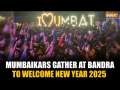 Mumbai: People Gather at Bandra Carter Road to Welcome New Year 2025