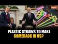 US President Donald Trump Scraps  "Eco-Friendly Paper Straws Rule"