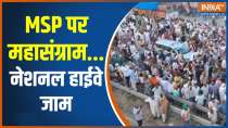 Protesting farmers Blocked Highway to Delhi in Haryana