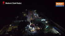 Adorned in colorful lights, Alagarkoil Temple decks up for Kumbabhishekam in Madurai