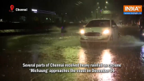 Tamil Nadu: Several parts of Chennai receive heavy rainfall as Cyclone Michaung approaches coast