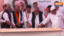 CM Revanth Reddy along with Congress leaders celebrate Sonia Gandhi’s birthday