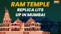 Ram Temple replica illuminates at Mumbai