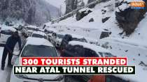 300 tourists stranded near Atal Tunnel rescued by police amid heavy snowfall