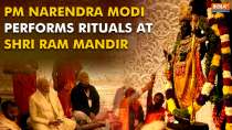 PM Narendra Modi performs rituals at Shri Ram Mandir Pran Pratishtha ceremony