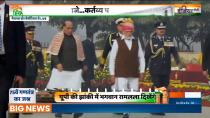 75th Republic Day: PM Modi, Defence Minister Rajnath Singh arrive at National War Memorial