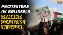 Thousands of protesters in Brussels demand ceasefire in Gaza