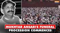 Mukhtar Ansari's funeral procession commences amidst tight security
