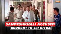 Sandeshkhali accused Sheikh Shahjahan bought to CBI office
