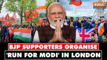 Overseas Friends of BJP in UK Organise 'Run for Modi' event in London amid Lok Sabha Elections
