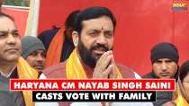 LS Polls 2024: Haryana CM Nayab Singh Saini casts vote with family in 6th phase of polling